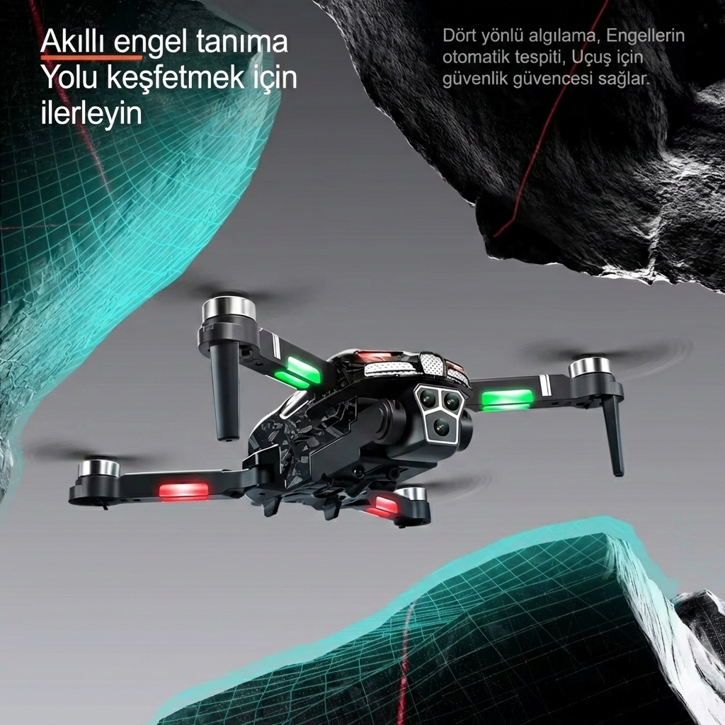 Havalan V19 4K Kameralı Katlanabilir Kumandalı Drone